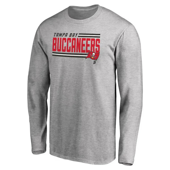 Fanatics Tampa Bay Buccaneers Men's Long Sleeve Graphic T-Shirt Gray Size Large - Picture 2 of 6